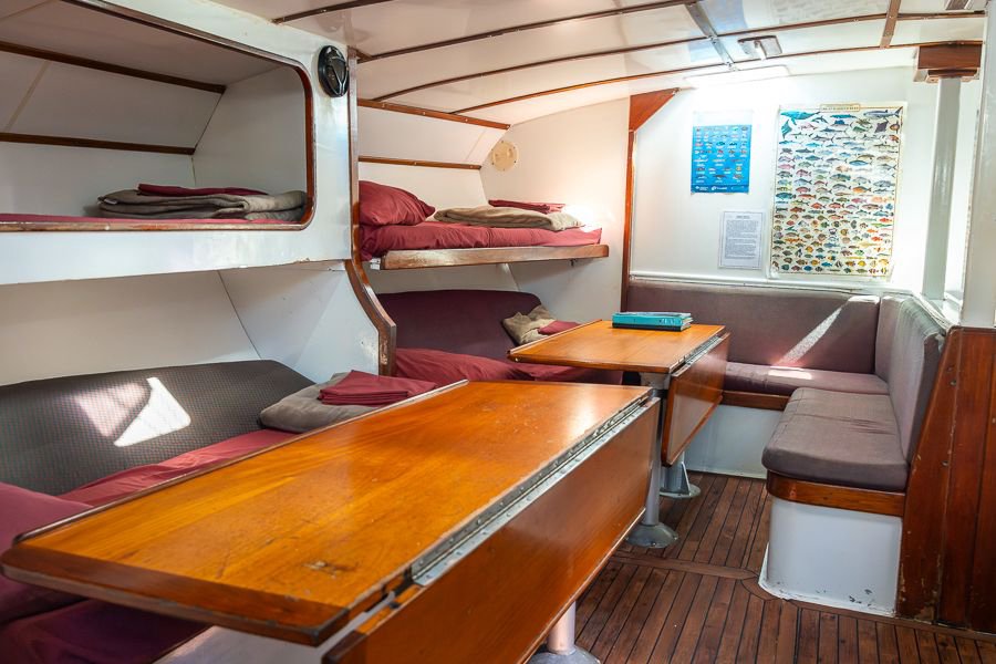 Siska interior saloon and shared accommodation